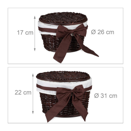 Ensemble de 2 paniers de bain
