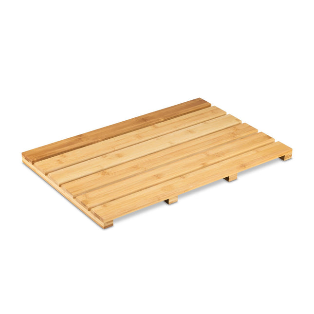 Bath mat in natural bamboo