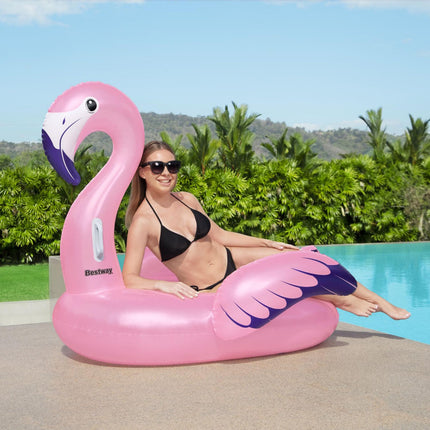 Badematratze 1,53m x 1,43m Luxus Flamingo