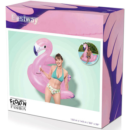 Badematratze 1,53m x 1,43m Luxus Flamingo