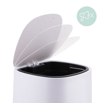 Badezimmer-Mülleimer 5L, Soft-Close, Fußpedal