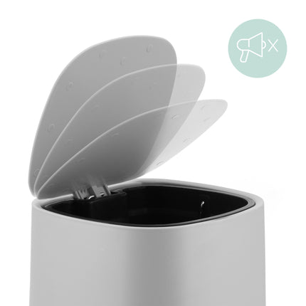 Bathroom Bin 5L, Soft-Close, Foot Pedal