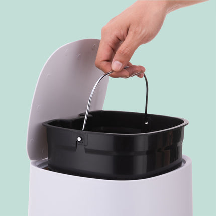 Badezimmer-Mülleimer 5L, Soft-Close, Fußpedal