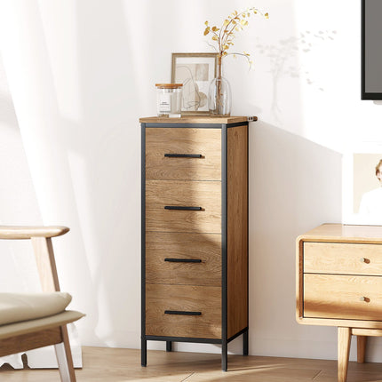 Koupelnová skříňka, 4 zásuvky, kompaktní, industriální styl