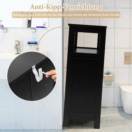 Bathroom Cabinet Freestanding Bathroom Cabinet Storage Cabinet Black