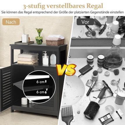 Bathroom Cabinet Freestanding Bathroom Cabinet Storage Cabinet Black
