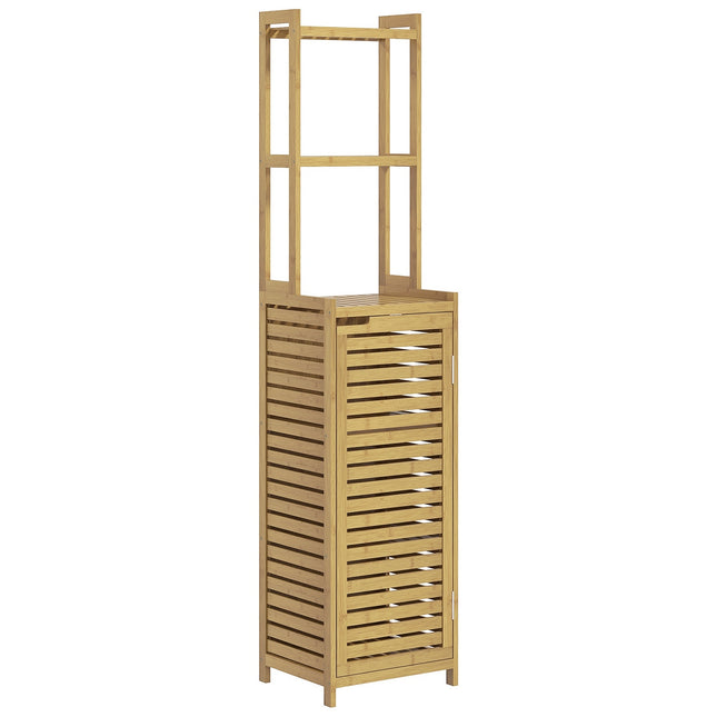 Bambus Badschrank mit 3 Fächern, Kippschutz