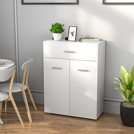 Badezimmerschrank mit Tür und Schublade, 60x29x82 cm