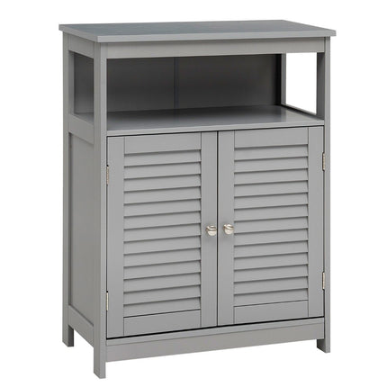 Badezimmerschrank Holzschrank Aufbewahrungsschrank 60 x 30 x 80 cm Grau