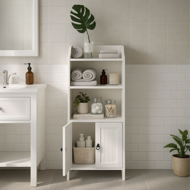 Badezimmerschrank mit 3 Ablagen und 2 Türen