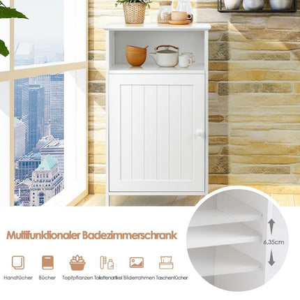 Badezimmerschrank mit verstellbarem Regal, 40x30x70 cm, Weiß