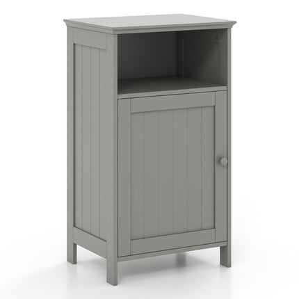 Badezimmerschrank mit verstellbarem Regal, graues MDF