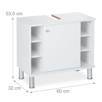 Badezimmerschrank mit Tür und Einlegeböden