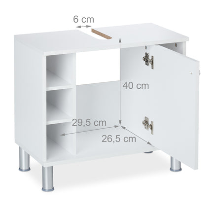 Badezimmerschrank mit Tür und Einlegeböden