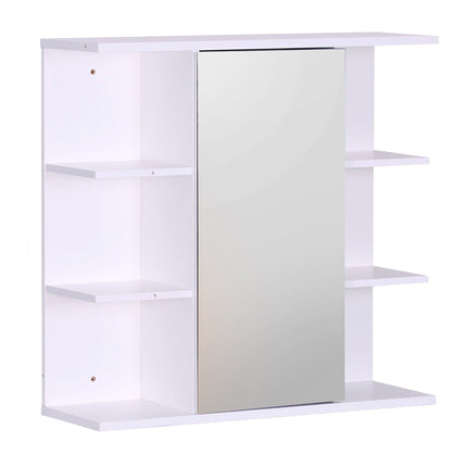 Badezimmerspiegelschrank, Wandmontage, 8 Ablagen