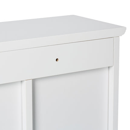 Bathroom Mirror Cabinet, White, 5 Shelves