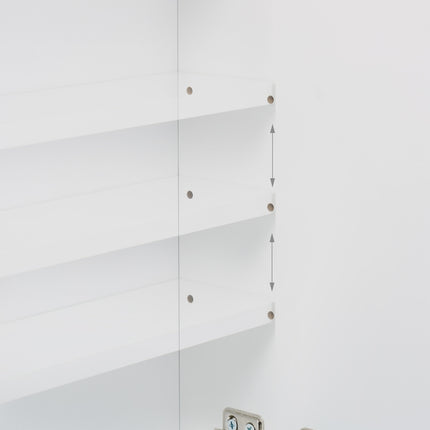 Badezimmerspiegelschrank mit verstellbarem Einlegeboden