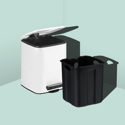 Bathroom Pedal Bin, 6L – Soft-Close, Hands-Free