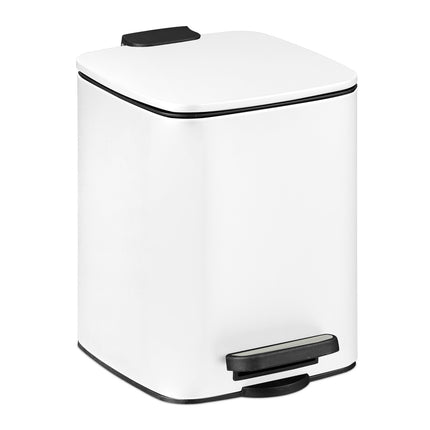 Bathroom Pedal Bin, 6L – Soft-Close, Hands-Free