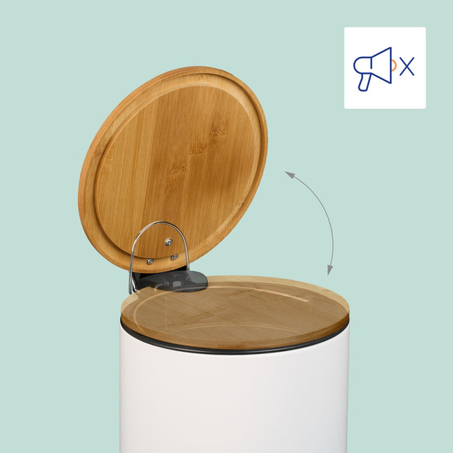 Bad-Set mit Mülleimer & WC-Bürste, 5 l Fassungsvermögen