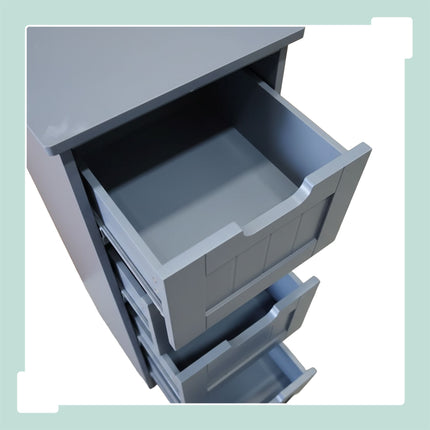 Badezimmerschrank, 4 Schubladen, platzsparendes Design
