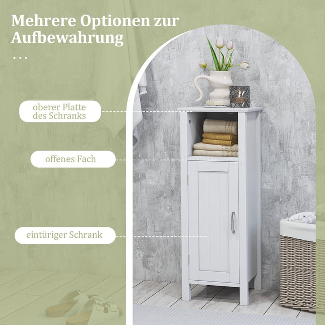 Badezimmerschrank, weißes MDF, verstellbare Einlegeböden