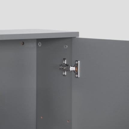 Badezimmer-Wandschrank, verstellbare Einlegeböden, platzsparend