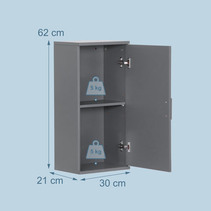 Badezimmer-Wandschrank, verstellbare Einlegeböden, platzsparend