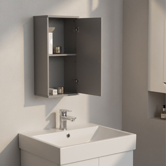 Badezimmer-Wandschrank, verstellbare Einlegeböden, platzsparend