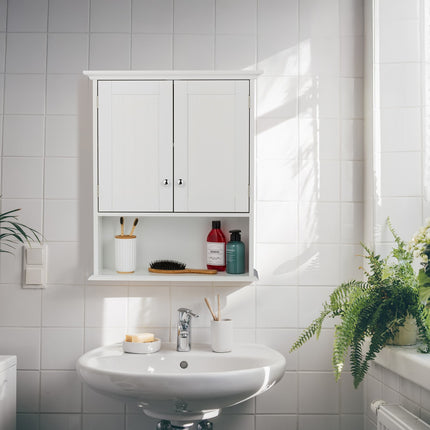 Bathroom Wall Cabinet with Adjustable Shelves