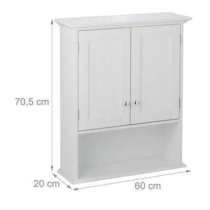 Bathroom Wall Cabinet with Adjustable Shelves
