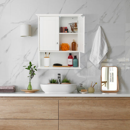 Bathroom Wall Cabinet with Adjustable Shelves