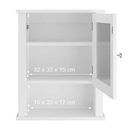 Badezimmerschrank mit verstellbaren Einlegeböden