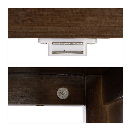 Bathroom cabinet dark brown LAMELL