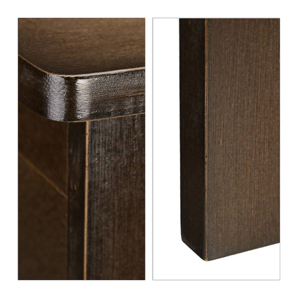 Bathroom cabinet dark brown LAMELL