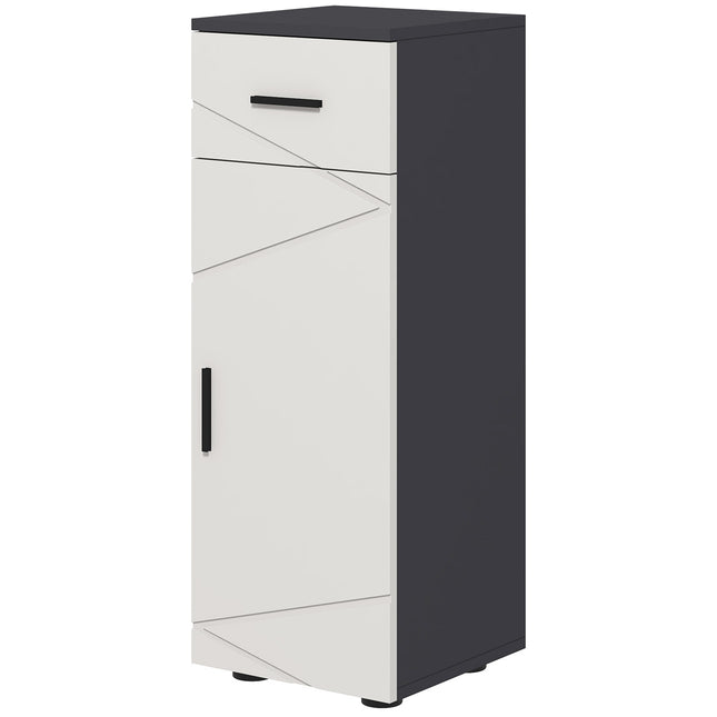 Badezimmerschrank, grau, 30 x 30 x 82 cm, verstellbare Einlegeböden