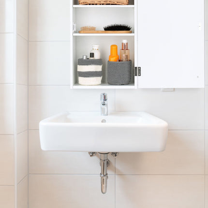Bathroom cabinet wall