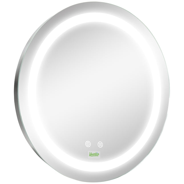 LED-Badezimmerspiegel, Ø50 cm, Antibeschlag, Touch & Memory-Funktion