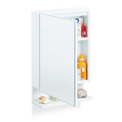 Armoire de toilette avec miroir et prise de courant