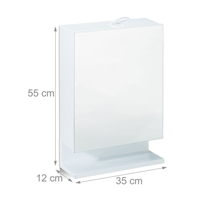 Armoire de toilette avec miroir et prise de courant