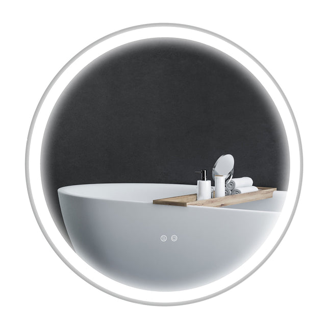 Beleuchteter LED-Badezimmerspiegel, Antibeschlag, Touch-Steuerung