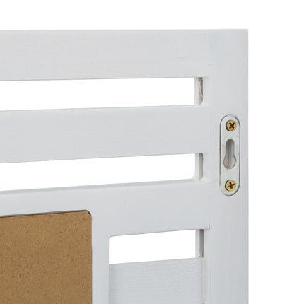 Bathroom mirror with shelf in white