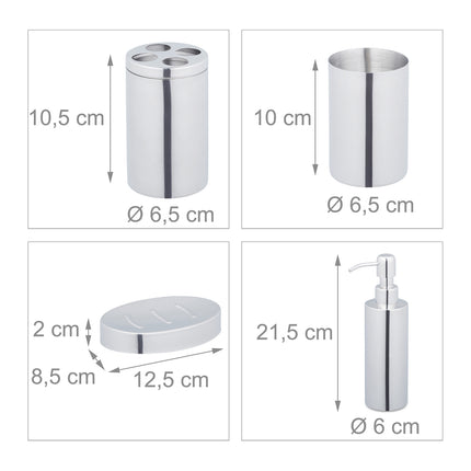 Badezimmer-Set 4-teilig