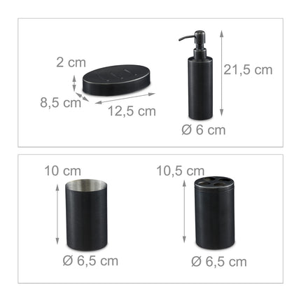 Badezimmer-Set 4-teilig