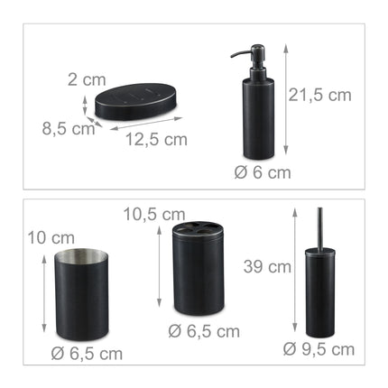 Badezimmer-Set 5-teilig
