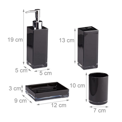 Bathroom set with 4 parts