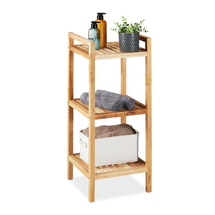 Bathroom shelf Walnut 3 shelves