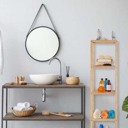 Étagère de salle de bain en bambou 5 étagères
