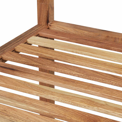 Bathroom shelf in walnut with 5 shelves