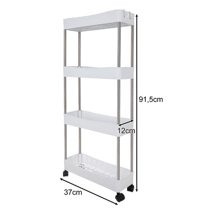 Bathroom shelf on wheels Ruhhy 24291